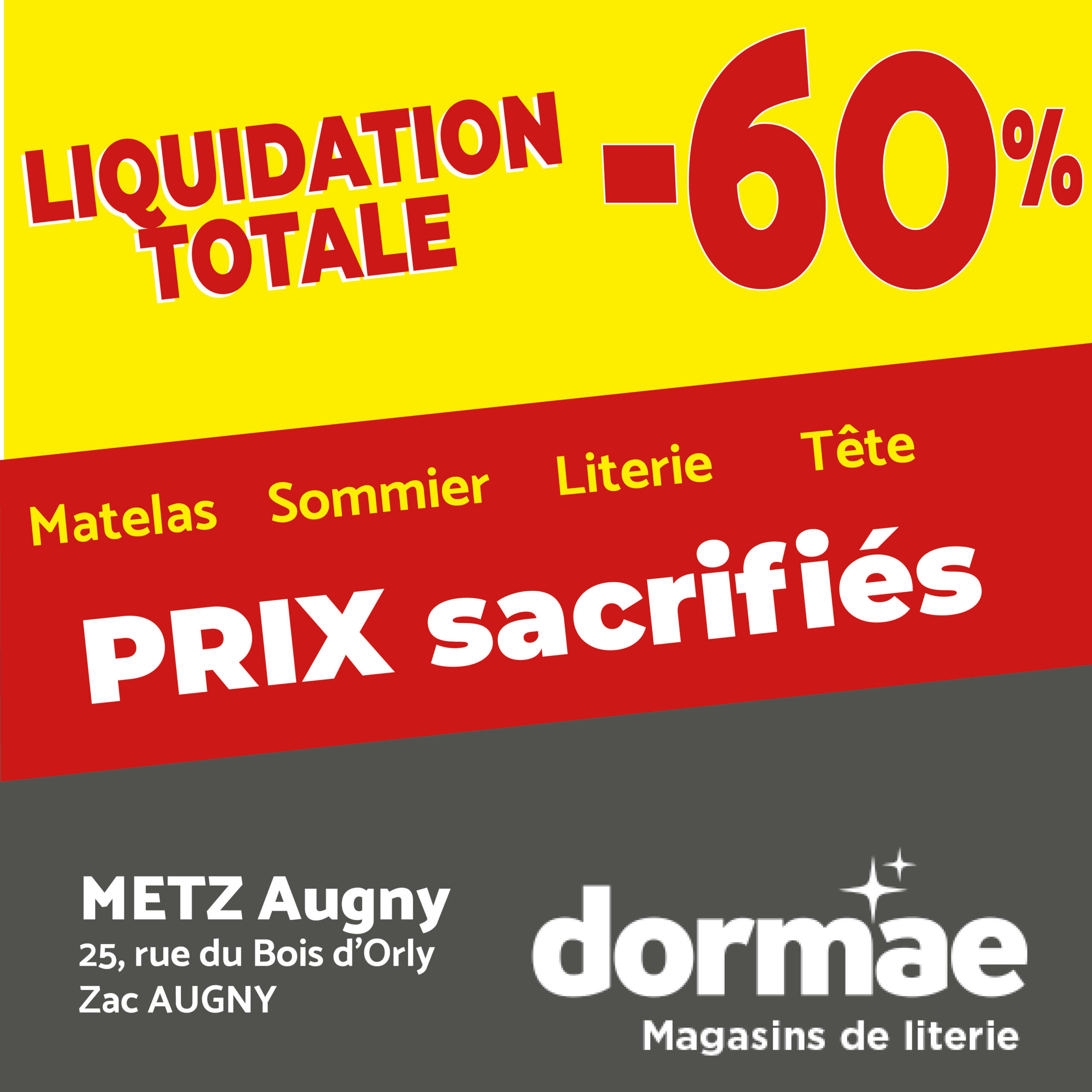 Liquidation Literie à Metz