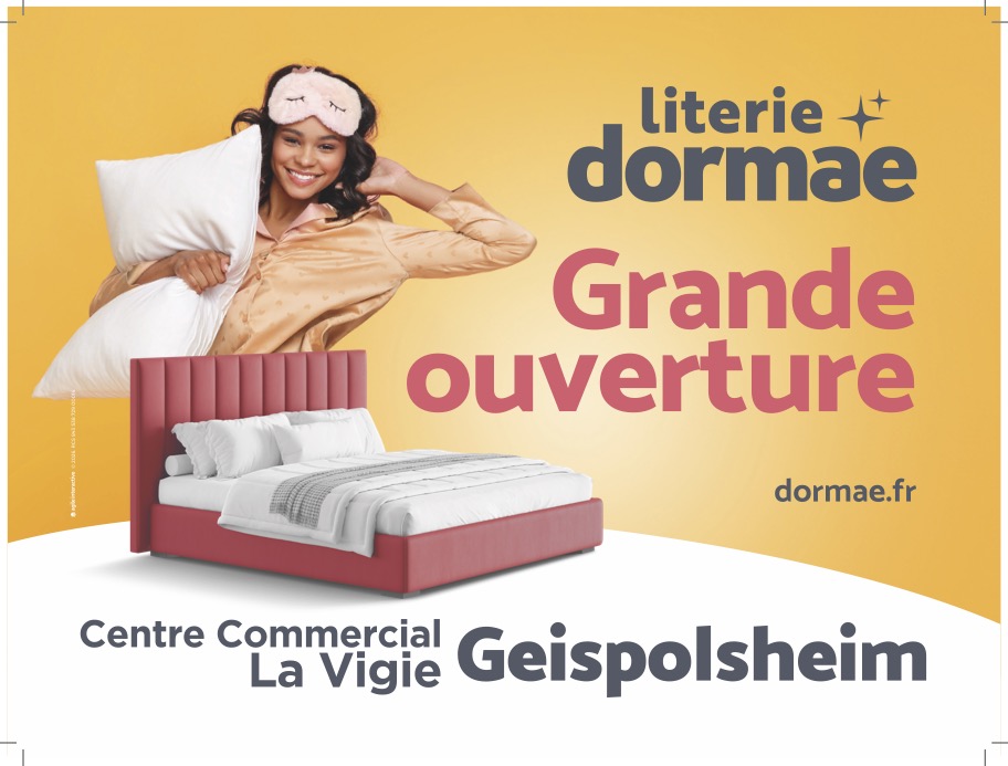 Ouverture literie dormae à Geispolsheim Vigie